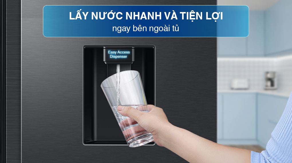 Tủ lạnh Samsung Inverter 578 lít Side By Side RS57DG410EB4SV - Lấy nước ngoài