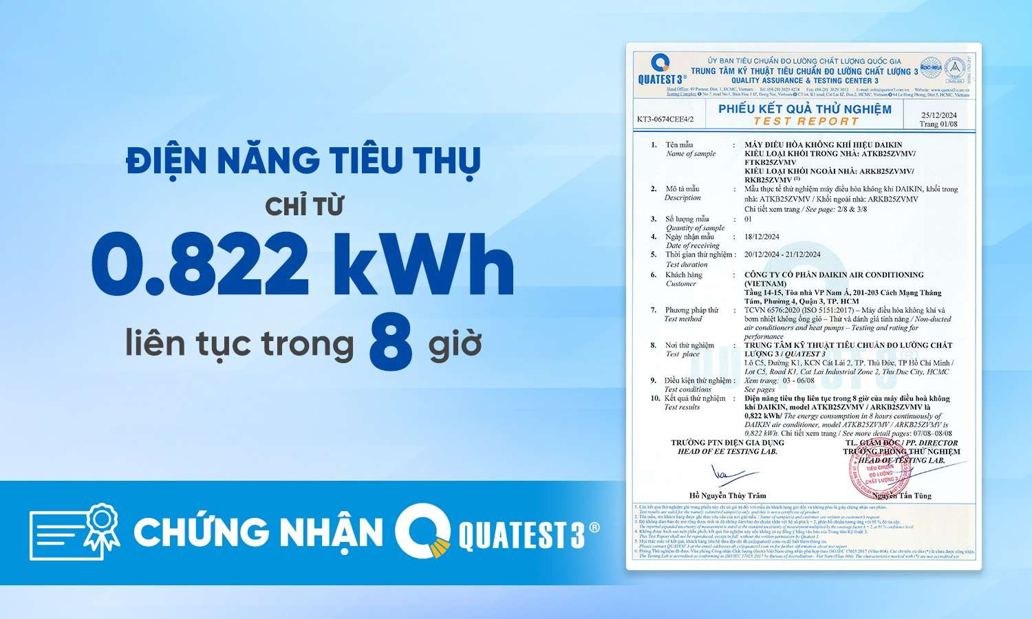 Điều hòa Daikin 9000 BTU inverter 1 Chiều FTKB25ZVMV - ảnh 3