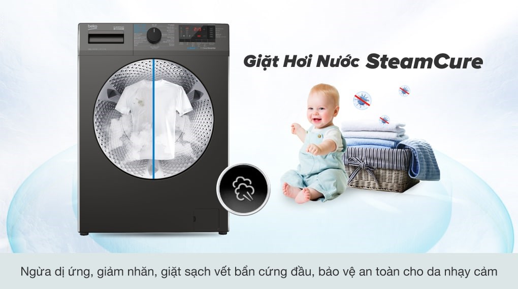Máy giặt Beko Inverter 9 kg WCV9614XB0STM - ảnh 3