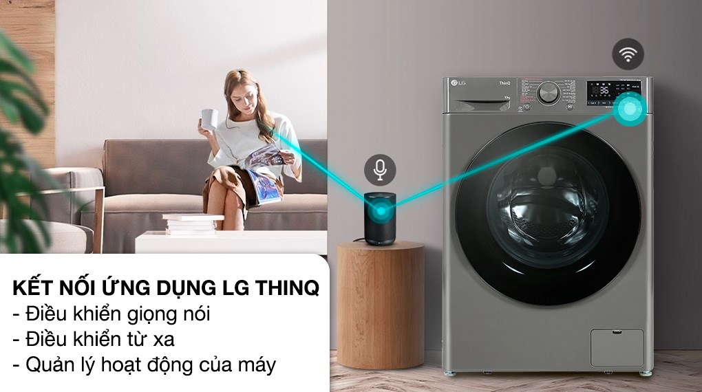 Máy giặt LG AI DD Inverter 10 kg FV1410S4M1 - ảnh 5