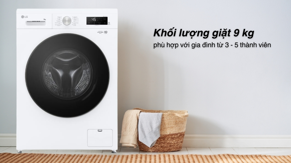 Máy giặt LG Inverter 9 kg FB1209S5W - ảnh mô tả