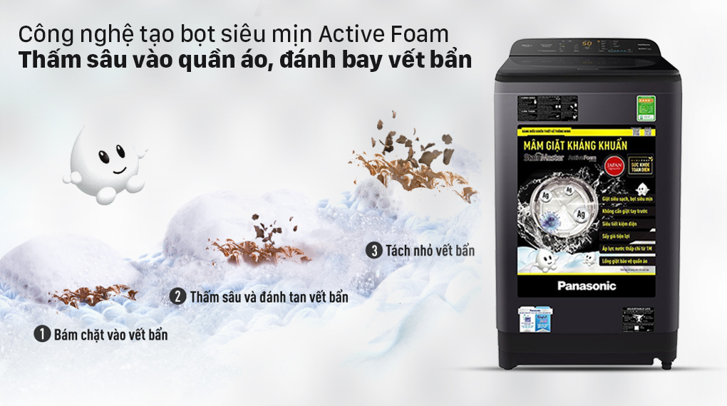 Máy Giặt Panasonic 9 Kg NA-F90S10BRV - ảnh mô tả