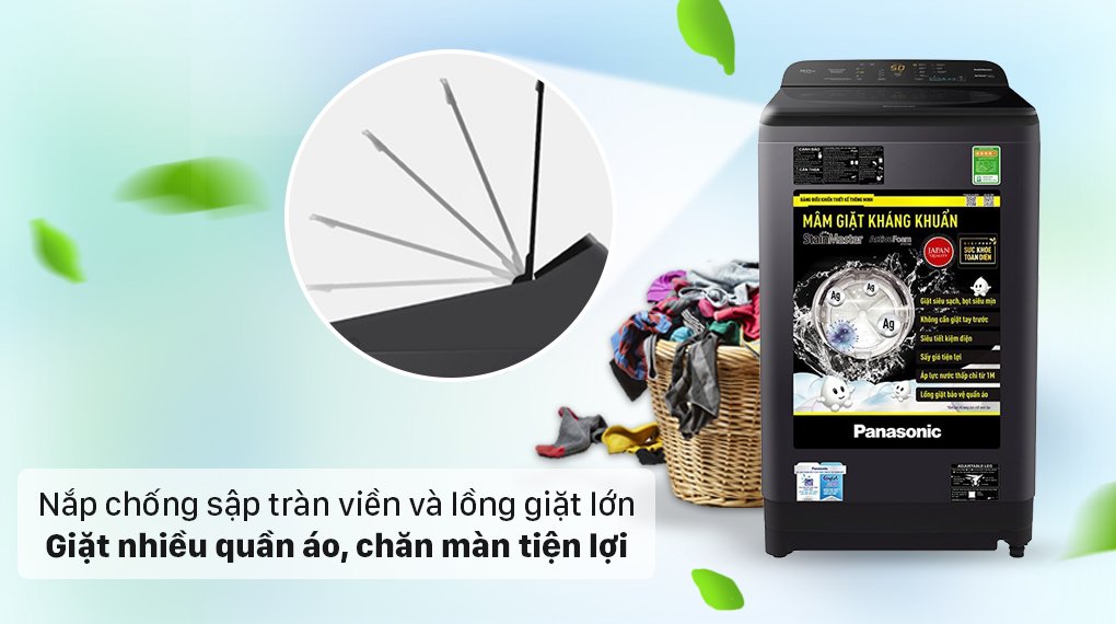 Máy Giặt Panasonic 9 Kg NA-F90S10BRV - ảnh mô tả