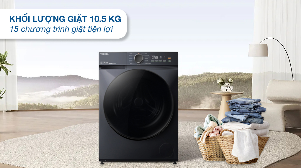 Máy giặt Toshiba Inverter 10.5 kg TW-T21BU115UWV(MG) - ảnh mô tả