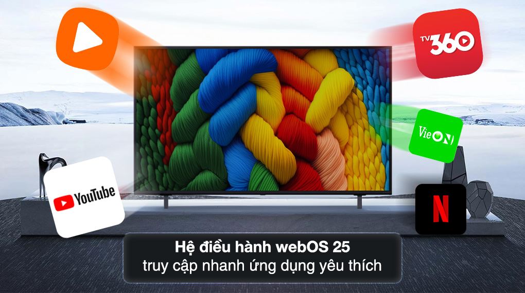 Smart Tivi NanoCell LG AI 4K 55 inch 55NANO80ASA - ảnh mô tả