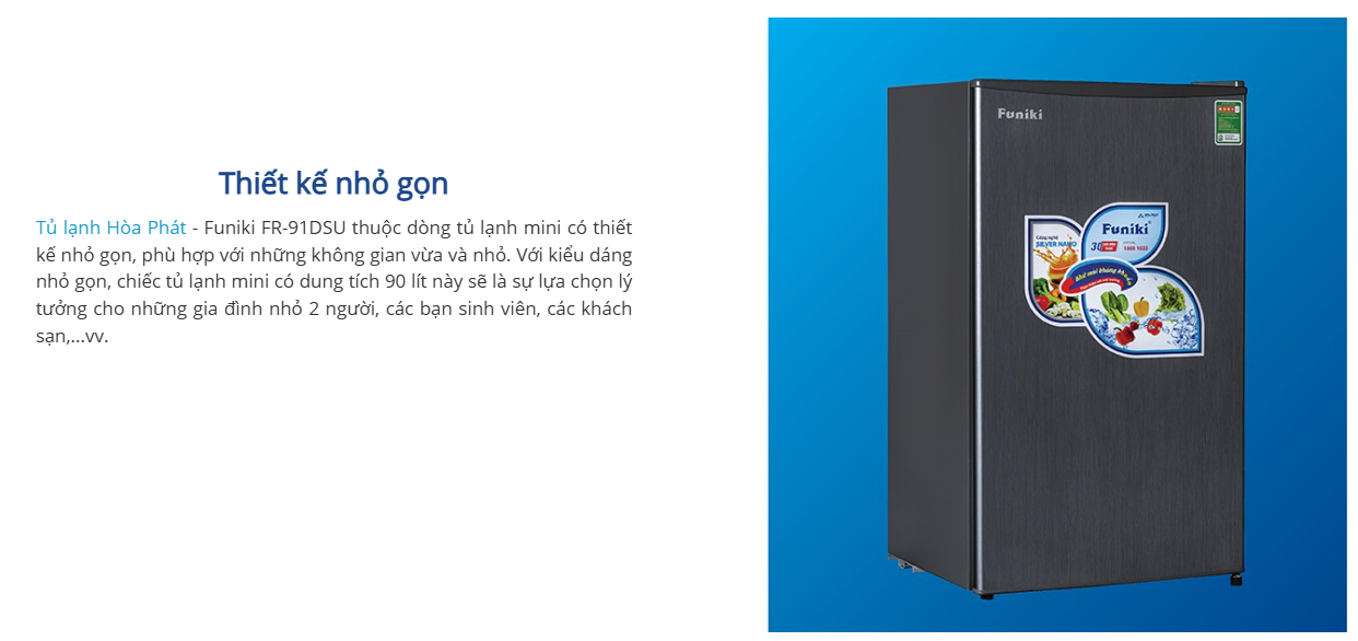 Tủ lạnh Funiki 90 lít FR-91DSU - ảnh 4
