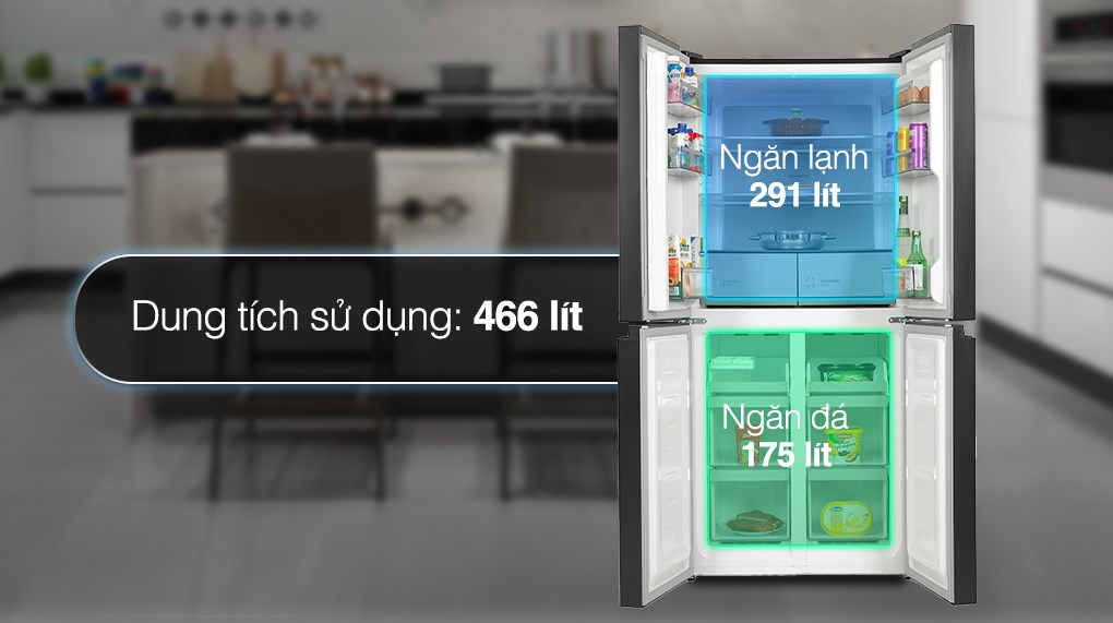 Tủ lạnh Hitachi Inverter 466 lít Multi Door HR4N7522DSDXVN - ảnh 3