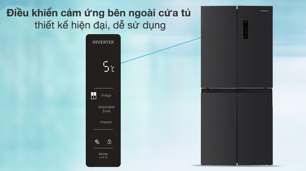 Tủ lạnh Hitachi Inverter 466 lít Multi Door HR4N7522DSDXVN - ảnh mô tả