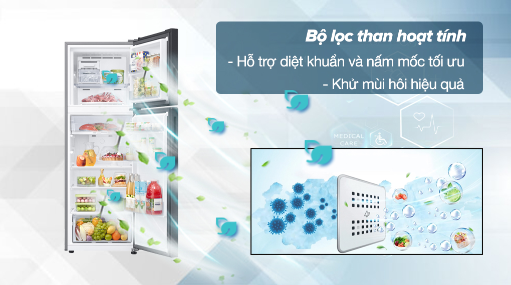 Tủ lạnh Samsung Inverter 305 lít RT31CG5424B1SV - ảnh mô tả