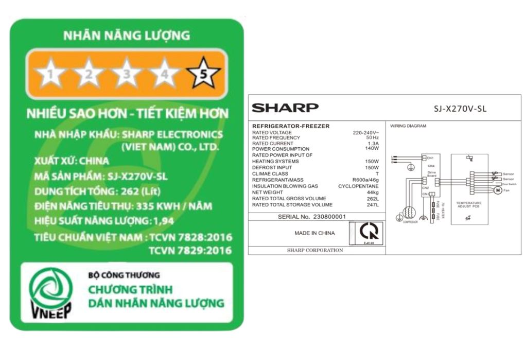Tủ lạnh Sharp Inverter 247 lít SJ-X270V-SL - ảnh 4