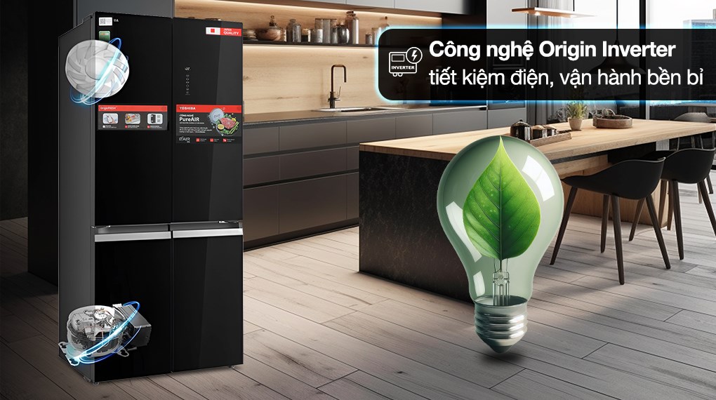 Tủ lạnh Toshiba Inverter 515 lít Multi Door GR-RF677WI-PGV(22)-XK - ảnh 3